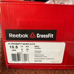 REEBOK CROSSFIT NANO 4.0 Black in 10.5